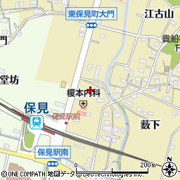 愛知県豊田市東保見町大門周辺の地図