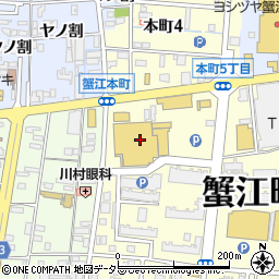 コーナン蟹江店周辺の地図