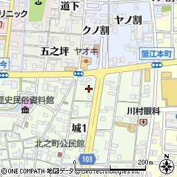 蟹江警察署蟹江交番周辺の地図