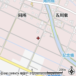 愛知県愛西市大井町同所376-2周辺の地図
