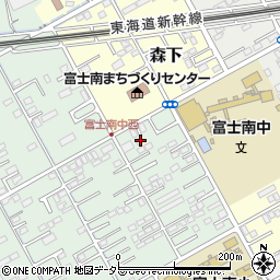 静岡県富士市宮下322周辺の地図