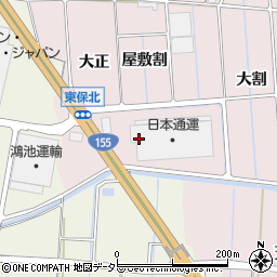 愛知県愛西市東保町昭和周辺の地図
