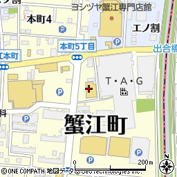 Ｖ・ｄｒｕｇ　蟹江本町店周辺の地図