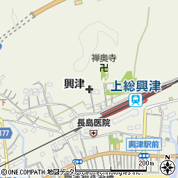 千葉県勝浦市興津635-2周辺の地図