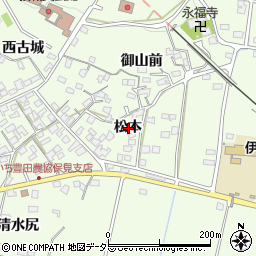 愛知県豊田市保見町松本周辺の地図