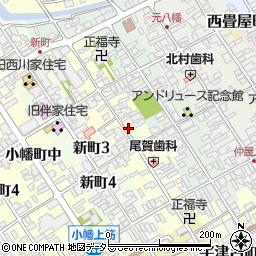 滋賀県近江八幡市魚屋町周辺の地図