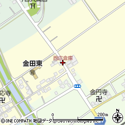 西庄倉庫周辺の地図