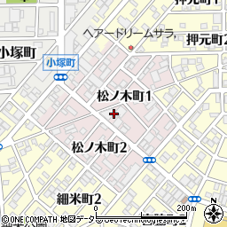 愛知県名古屋市中川区松ノ木町周辺の地図