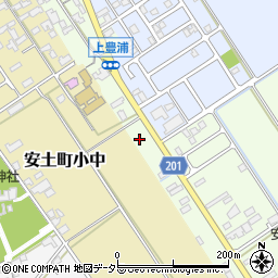 滋賀県近江八幡市安土町上豊浦999周辺の地図