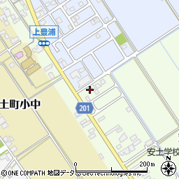 滋賀県近江八幡市安土町上豊浦985周辺の地図