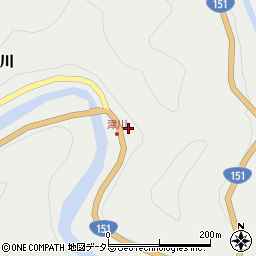 愛知県北設楽郡豊根村上黒川柿ノタモ周辺の地図