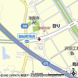 愛知県豊田市御船町寺脇周辺の地図