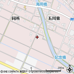 愛知県愛西市大井町同所348周辺の地図