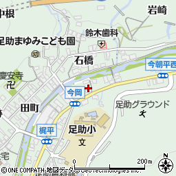 愛知県豊田市足助町今岡28周辺の地図