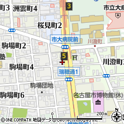 愛知県名古屋市瑞穂区瑞穂通1丁目4周辺の地図