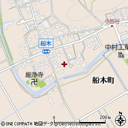 滋賀県近江八幡市船木町1070-2周辺の地図