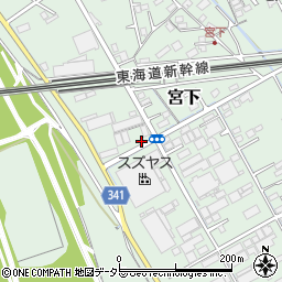 静岡県富士市宮下423周辺の地図