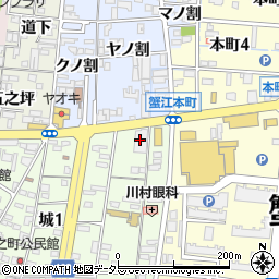 蟹江愛昇殿周辺の地図