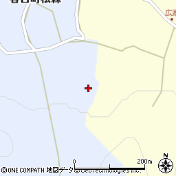 兵庫県丹波市春日町松森7周辺の地図