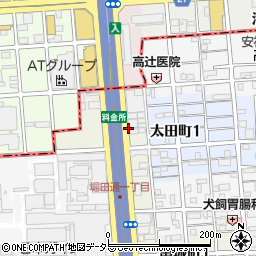 愛知県名古屋市瑞穂区堀田通1丁目周辺の地図