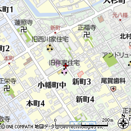 滋賀県近江八幡市新町周辺の地図