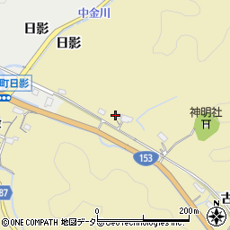 愛知県豊田市城見町日影周辺の地図