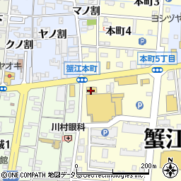 ハードオフ愛知蟹江店周辺の地図