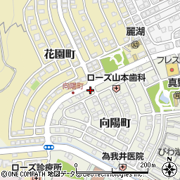 大津向陽郵便局周辺の地図