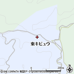 愛知県豊田市近岡町東キビュウ周辺の地図