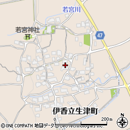 滋賀県大津市伊香立生津町周辺の地図