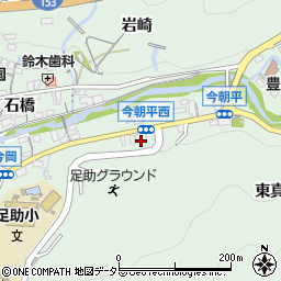 愛知県豊田市足助町広畑周辺の地図