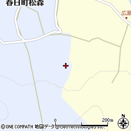 兵庫県丹波市春日町松森15周辺の地図