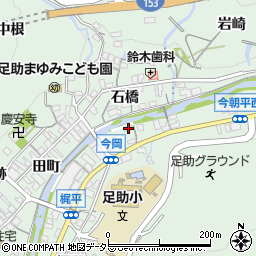 愛知県豊田市足助町今岡27-1周辺の地図