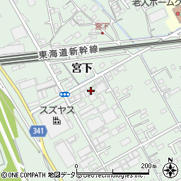 静岡県富士市宮下203周辺の地図