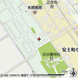 滋賀県近江八幡市安土町常楽寺38-74周辺の地図