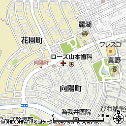 滋賀県大津市向陽町15-5周辺の地図