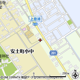 滋賀県近江八幡市安土町上豊浦1009周辺の地図