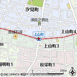 上山町周辺の地図