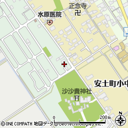 滋賀県近江八幡市安土町常楽寺38-80周辺の地図