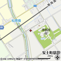 滋賀県近江八幡市安土町慈恩寺212周辺の地図