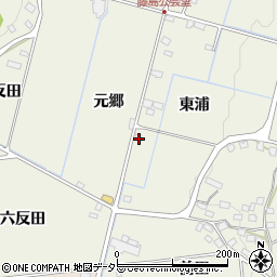 愛知県日進市藤島町元郷周辺の地図