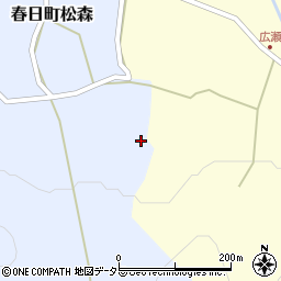兵庫県丹波市春日町松森9周辺の地図