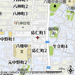 愛知県名古屋市中川区応仁町周辺の地図
