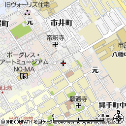 滋賀県近江八幡市鍵之手町11周辺の地図