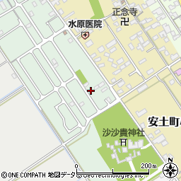 滋賀県近江八幡市安土町常楽寺38-72周辺の地図