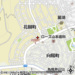 滋賀県大津市花園町8周辺の地図