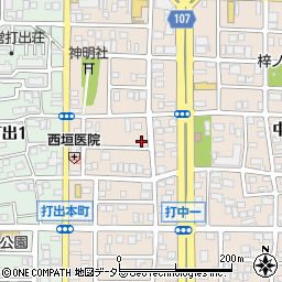 愛知県名古屋市中川区打中1丁目155周辺の地図