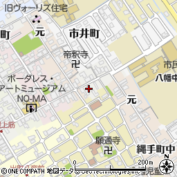 滋賀県近江八幡市鍵之手町10周辺の地図