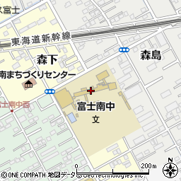 富士市立富士南中学校周辺の地図