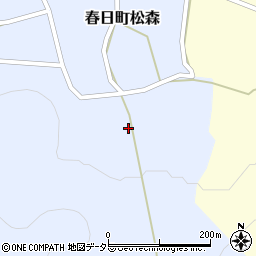兵庫県丹波市春日町松森580周辺の地図